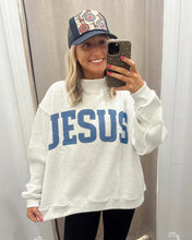 Load image into Gallery viewer, “JESUS/GOD IS GOOD” Reversible Mock Sweatshirt
