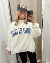 Load image into Gallery viewer, “JESUS/GOD IS GOOD” Reversible Mock Sweatshirt