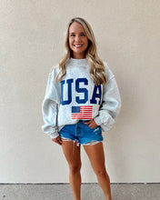 Load image into Gallery viewer, Proud to Be American Reversible Sweatshirt
