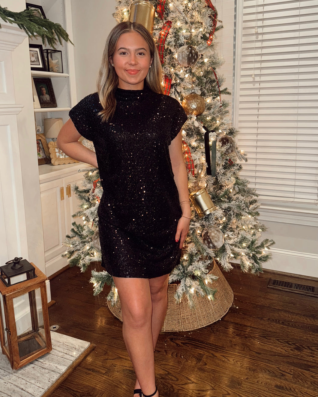 Champagne Nights Sparkle Dress