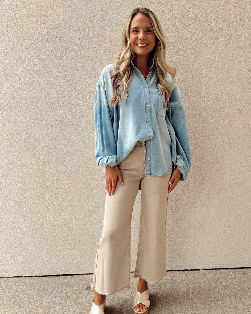 Downtown Denim Top