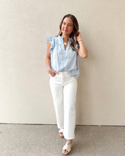 Load image into Gallery viewer, Brunch &amp; Bubbly Eyelet Top
