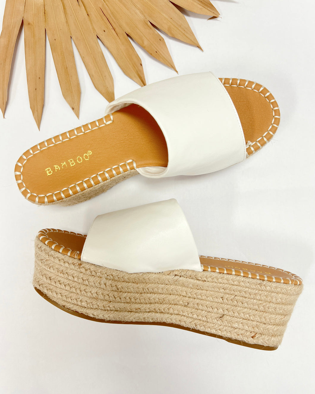 Bamboo Platform Sandal