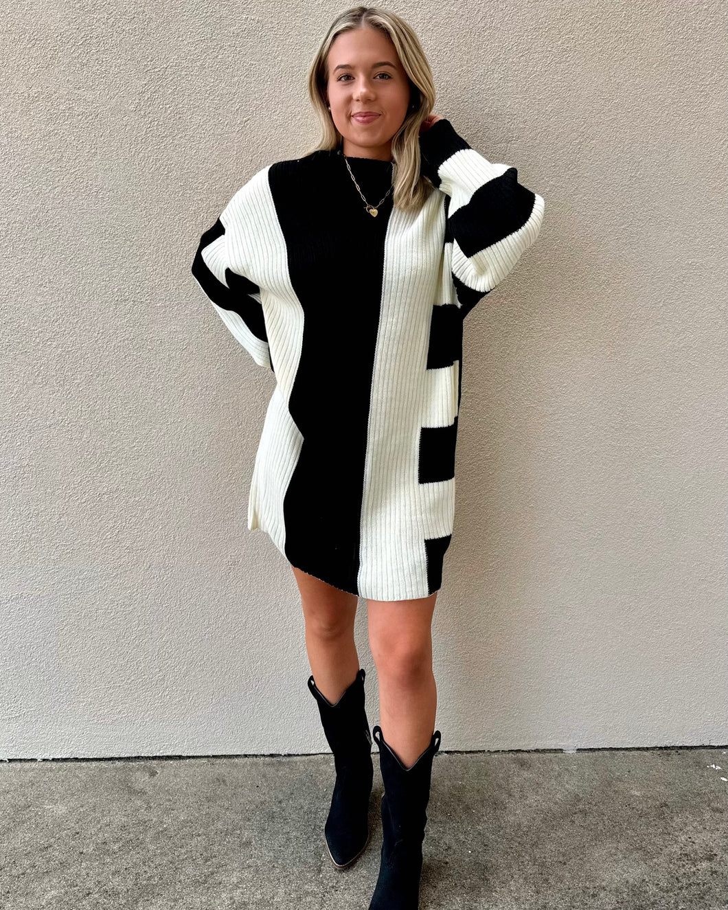 Toasty Times Sweater Dress