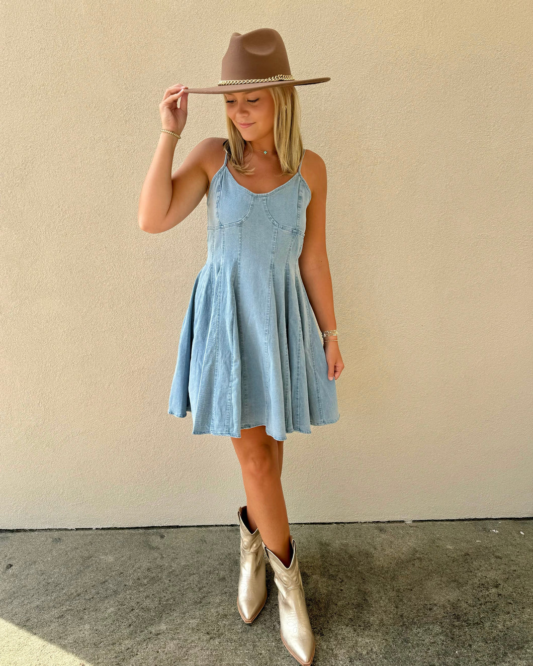 So You Say Denim Dress