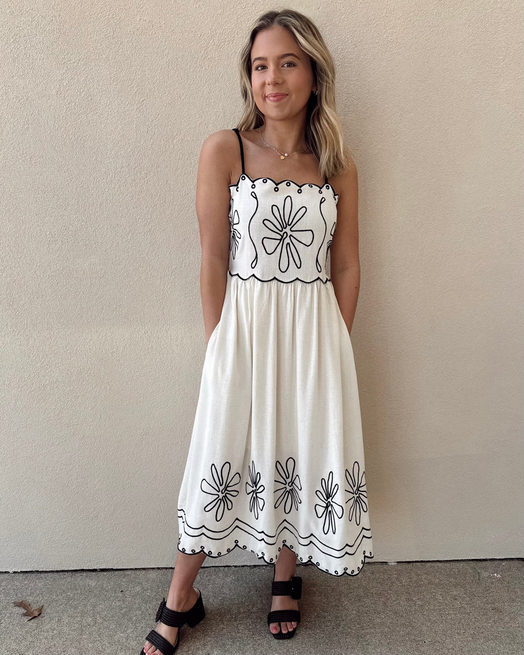 Collecting Seashells Midi Dress