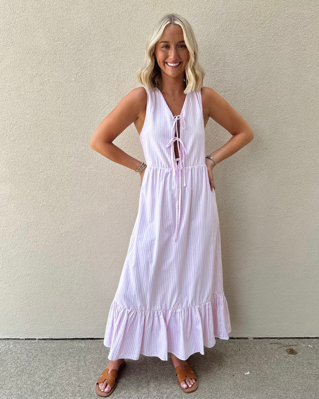 Sweet Nothings Striped Maxi Dress