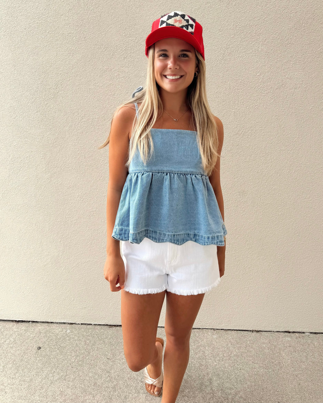 Sweet Tea Sippin’ Denim Top