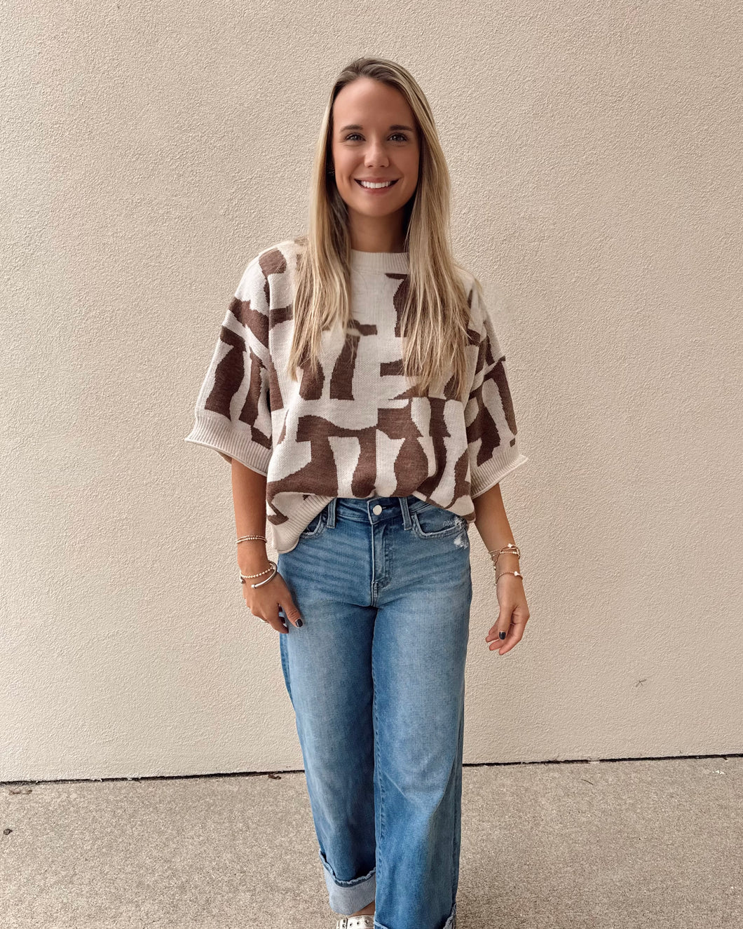Cappuccino Cloud Sweater Top