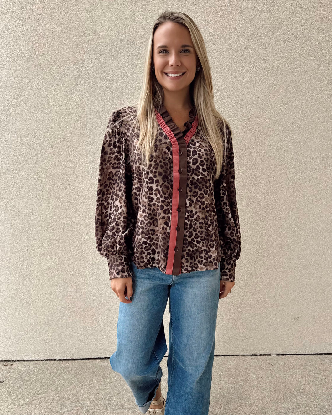 Spotted Charm Leopard Top