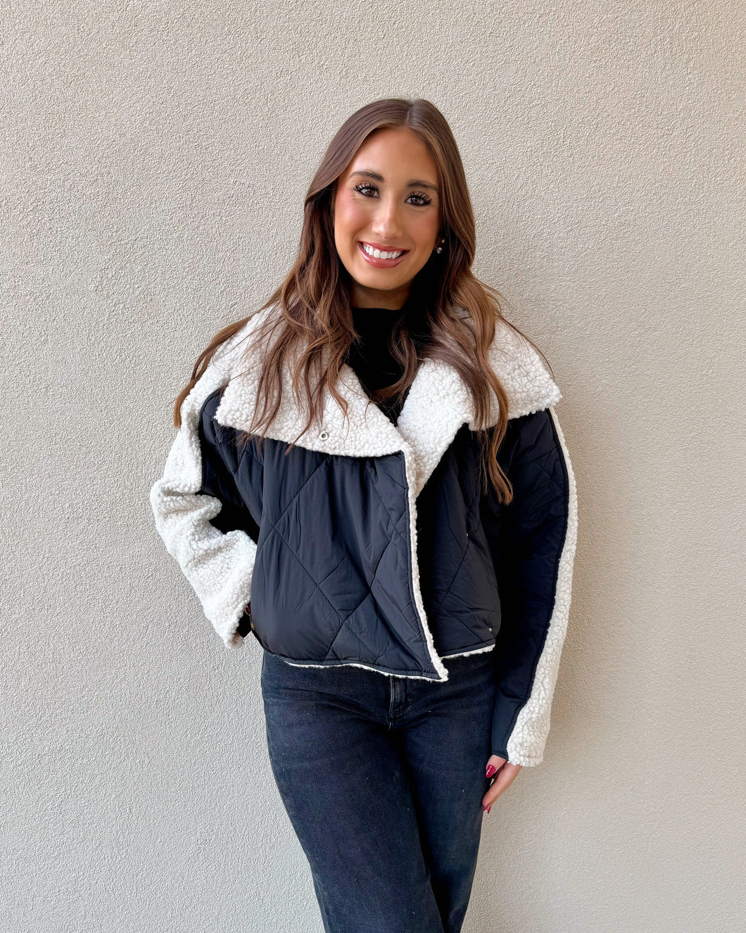 Darcy Quilted Sherpa Jacket