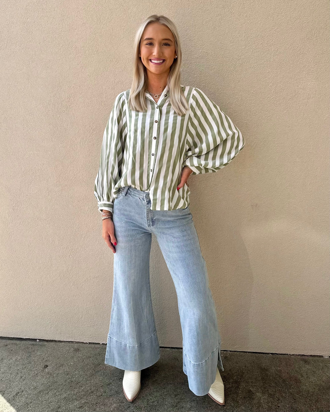 Easy Going Button Down Top