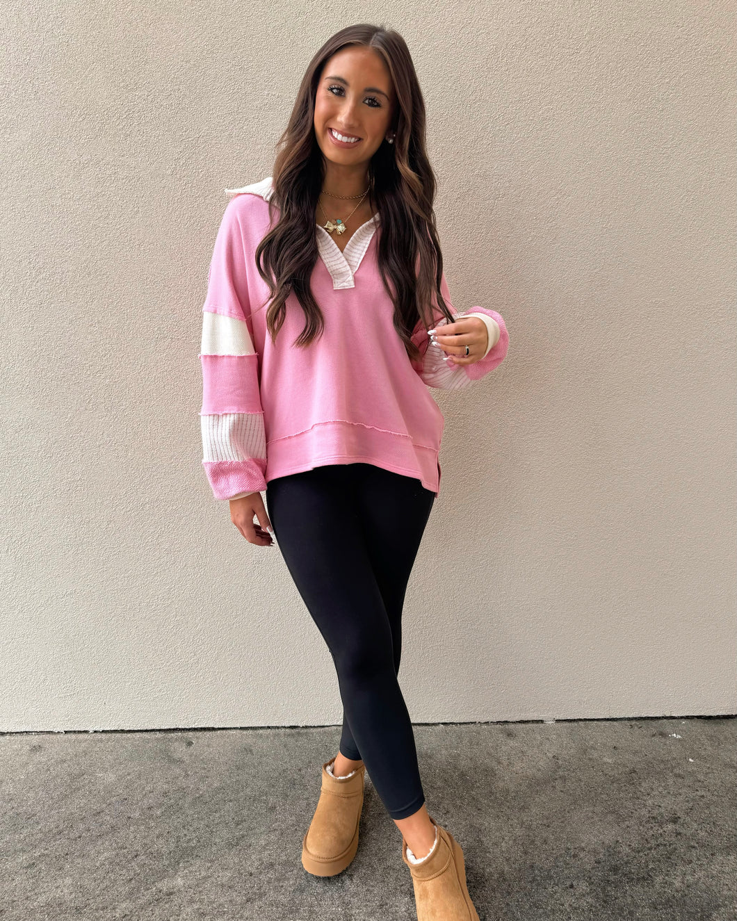 Chill Nights Pullover - Pink