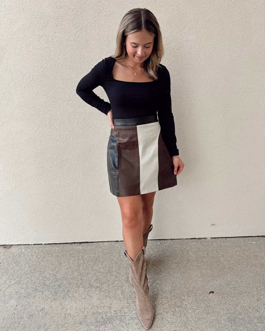 Nashville Nights Leather Skirt