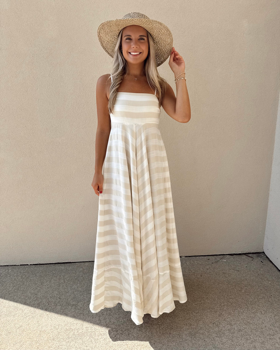 Sand & Stripes Maxi Dress