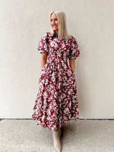 Load image into Gallery viewer, Mulberry Magnolia Midi Dress
