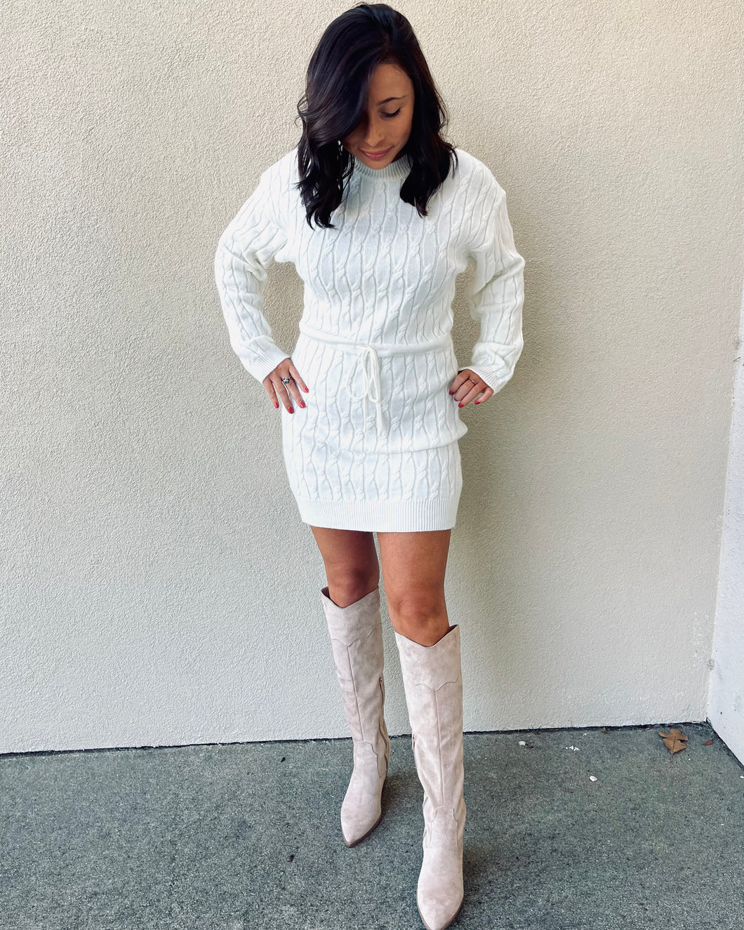 Cream & Sugar Sweater Dress