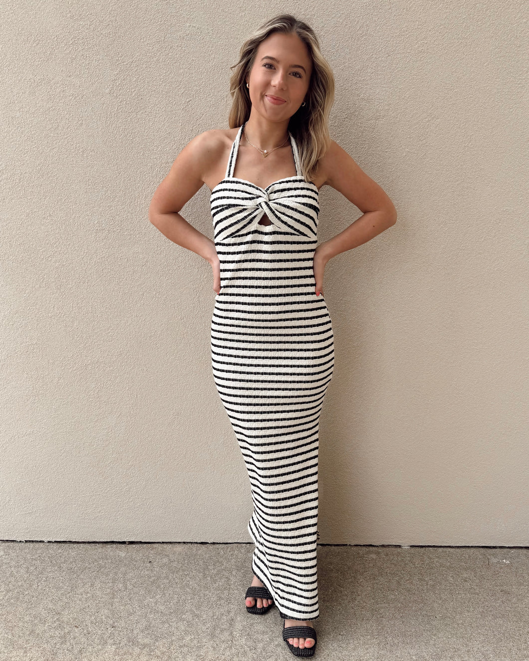 Sand & Stripes Maxi Dress