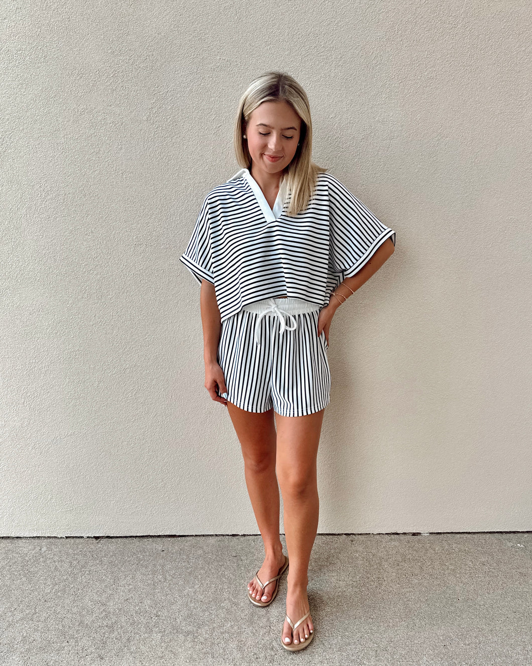 On The Go Striped Set