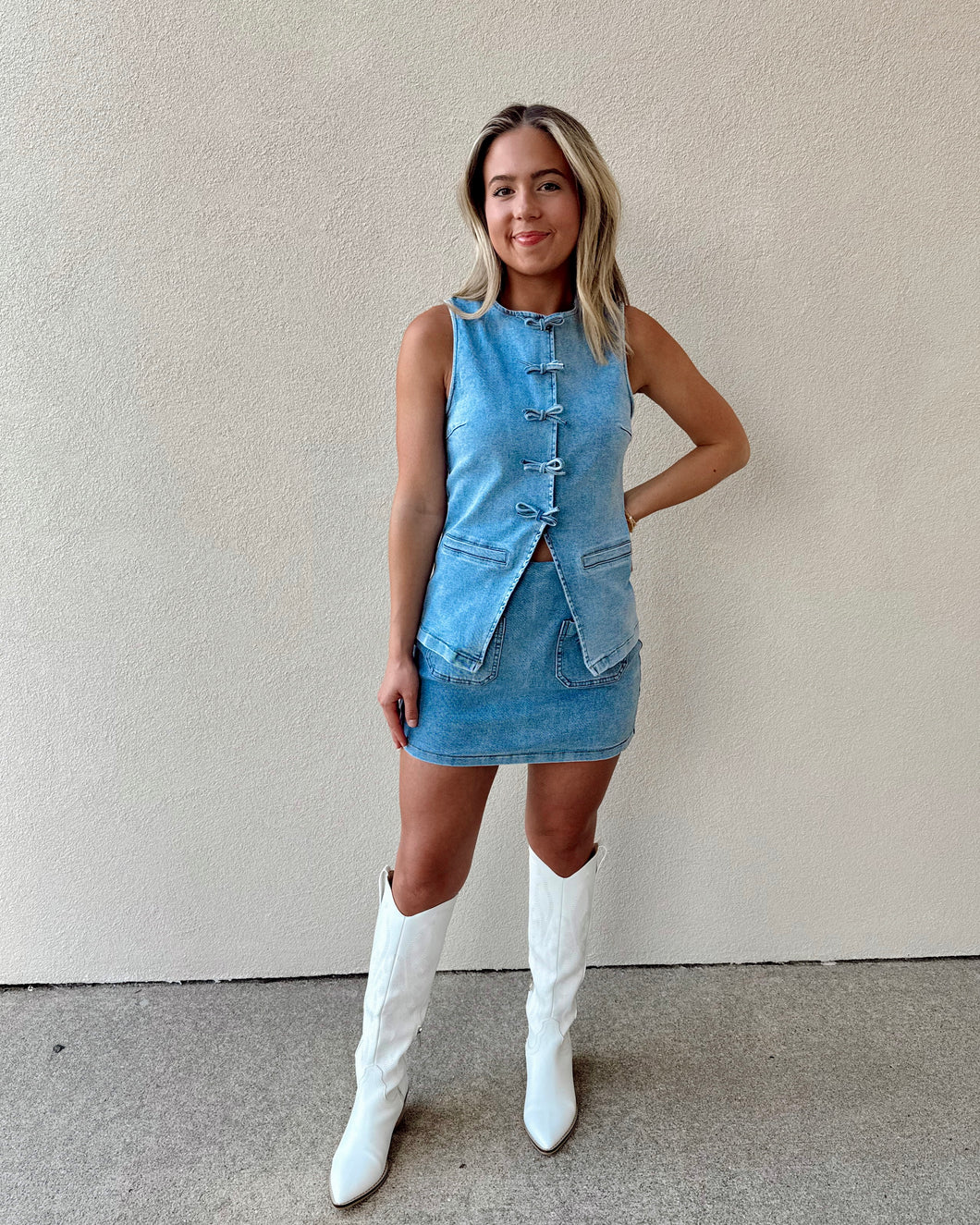 Social Outing Denim Set