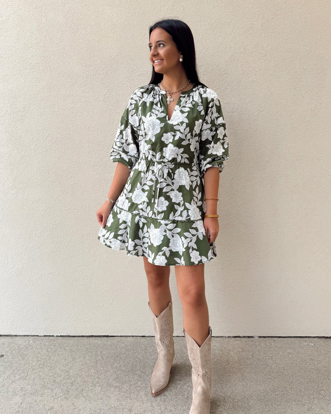 Floral Estate Mini Dress