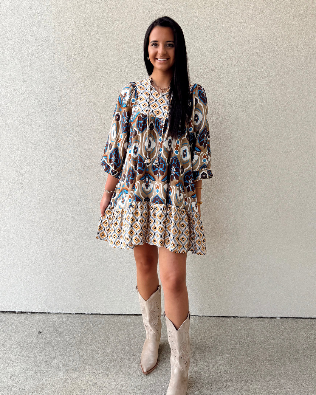 Falling Leaves Mini Dress
